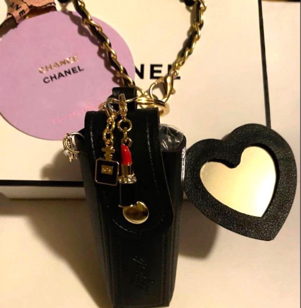 シャネル ムエット☆ L-3リップケースミラー付バッグチャーム