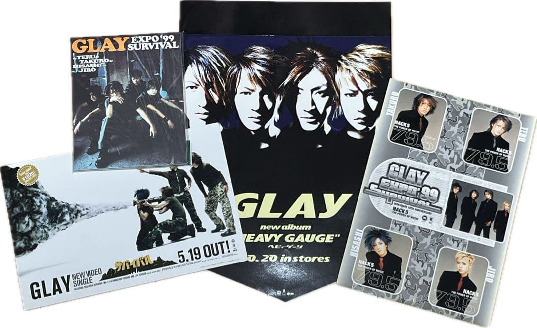 激レア品GLAY プロモーションボード⭐︎ポスター⭐︎ステッカー ⭐︎ライブグッズ