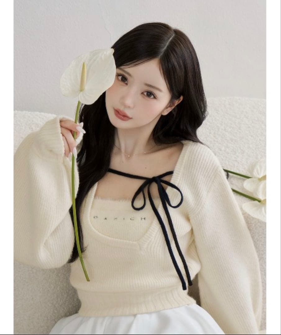 Darich ダーリッチ アシメレイヤードニットトップス 新品 未使用