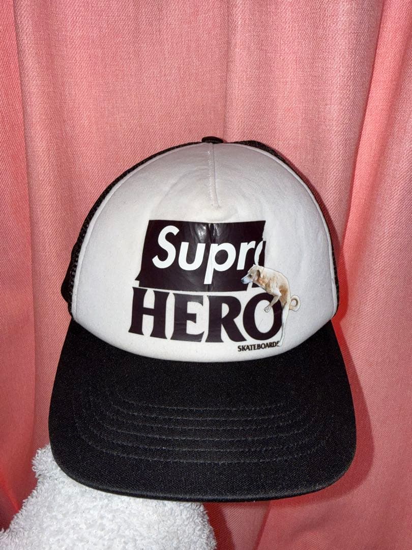 Supreme スナップバックキャップ ホワイト/ブラック