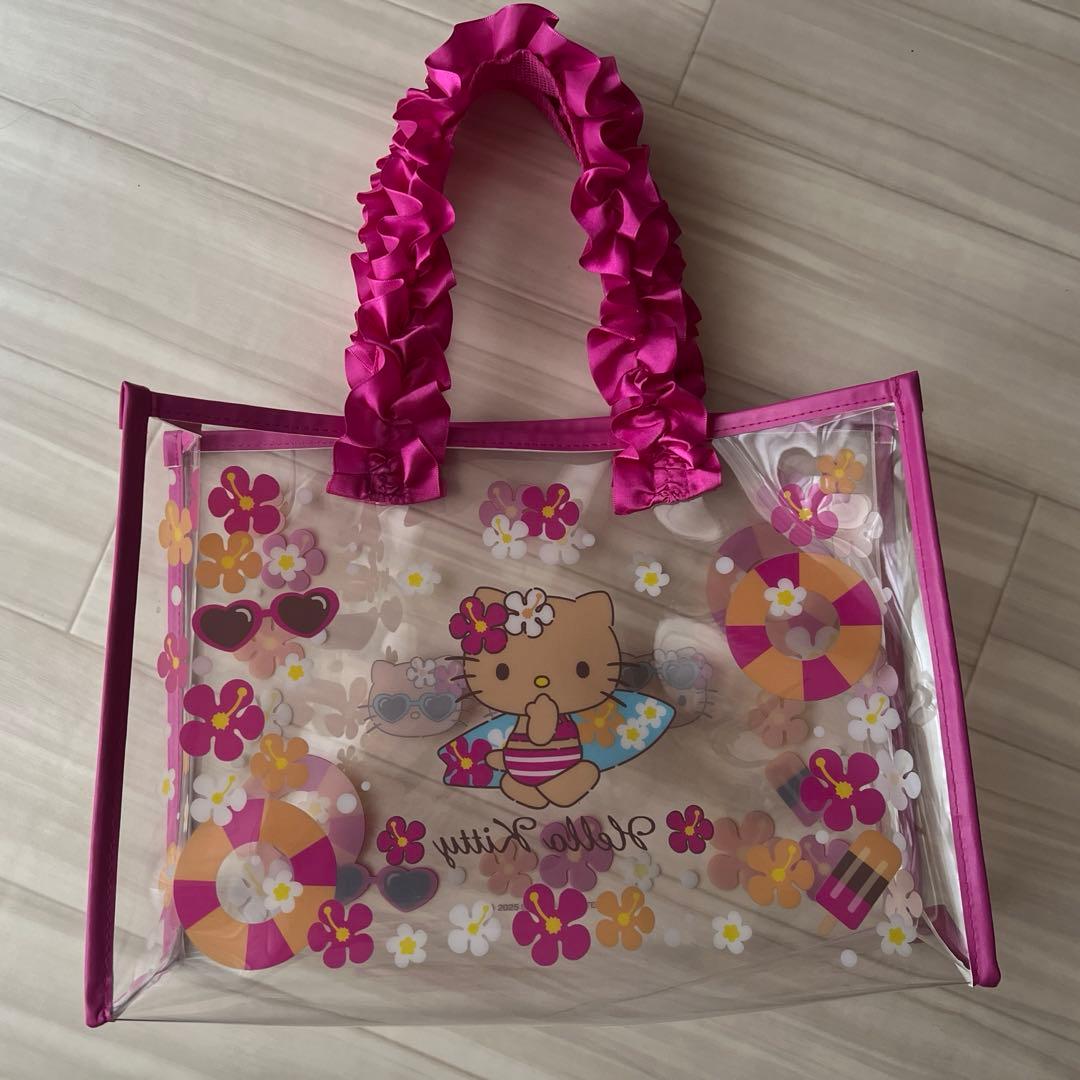 日焼けキティ クリアトートバッグ - メルカリ