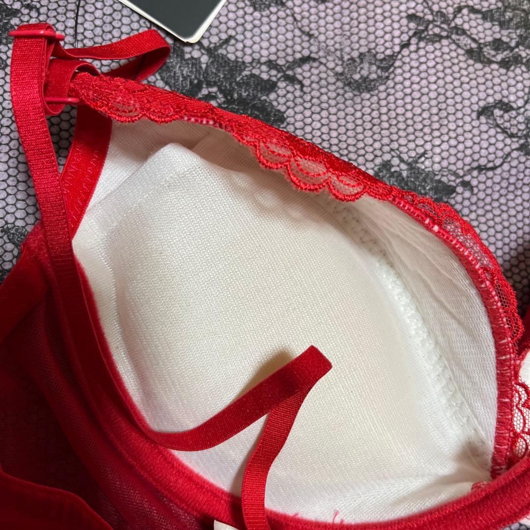 ☆Ravijour☆廃盤ラメ入☆RED☆D65-70 3連Tバック☆セット - メルカリ