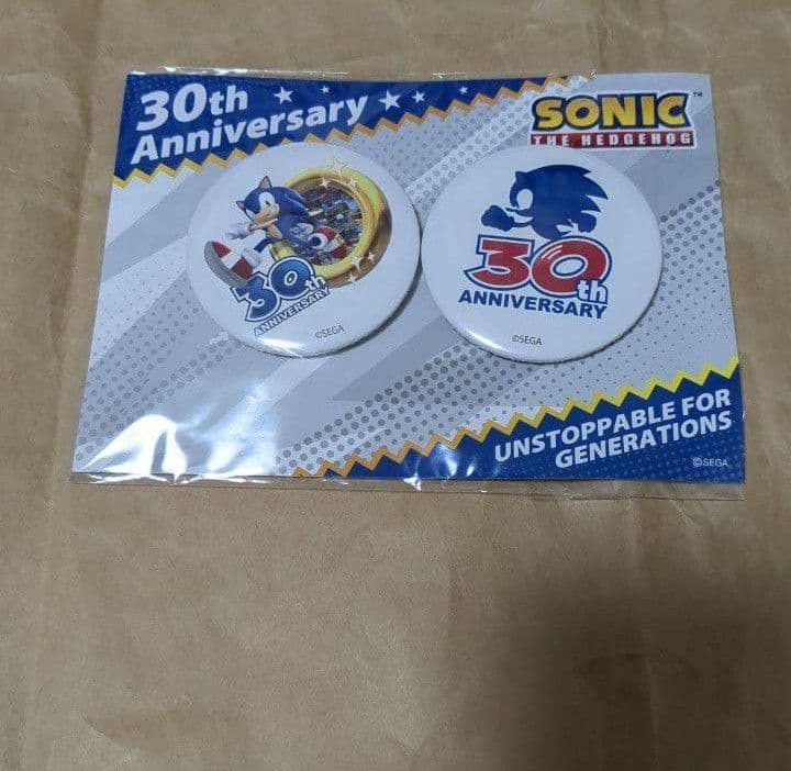 ソニックザヘッジホッグ　缶バッジ　ソニック　缶バッジ　SEGA　缶バッジ