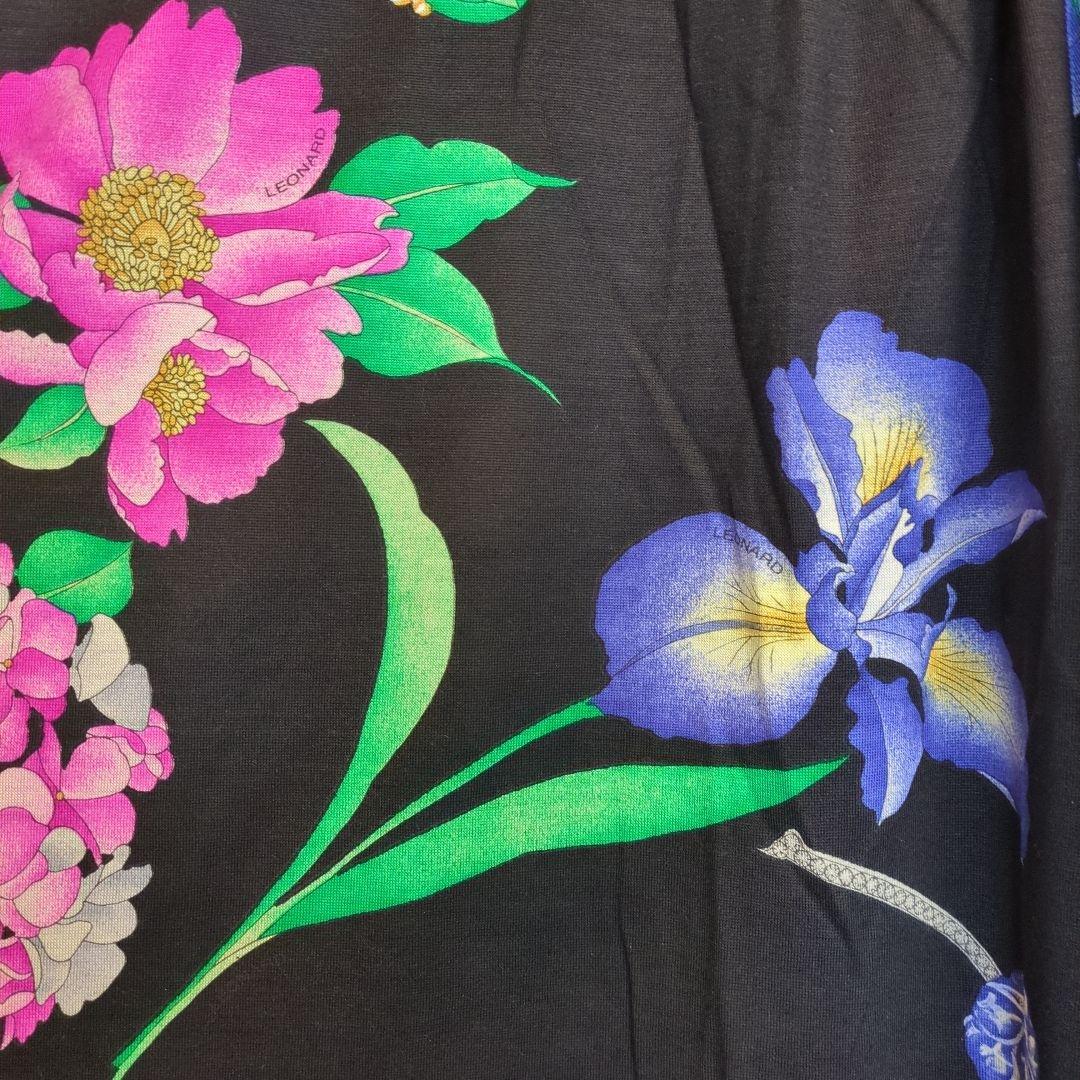 LEONARD 美品 花柄 長袖トップス シルクウール LL - メルカリ