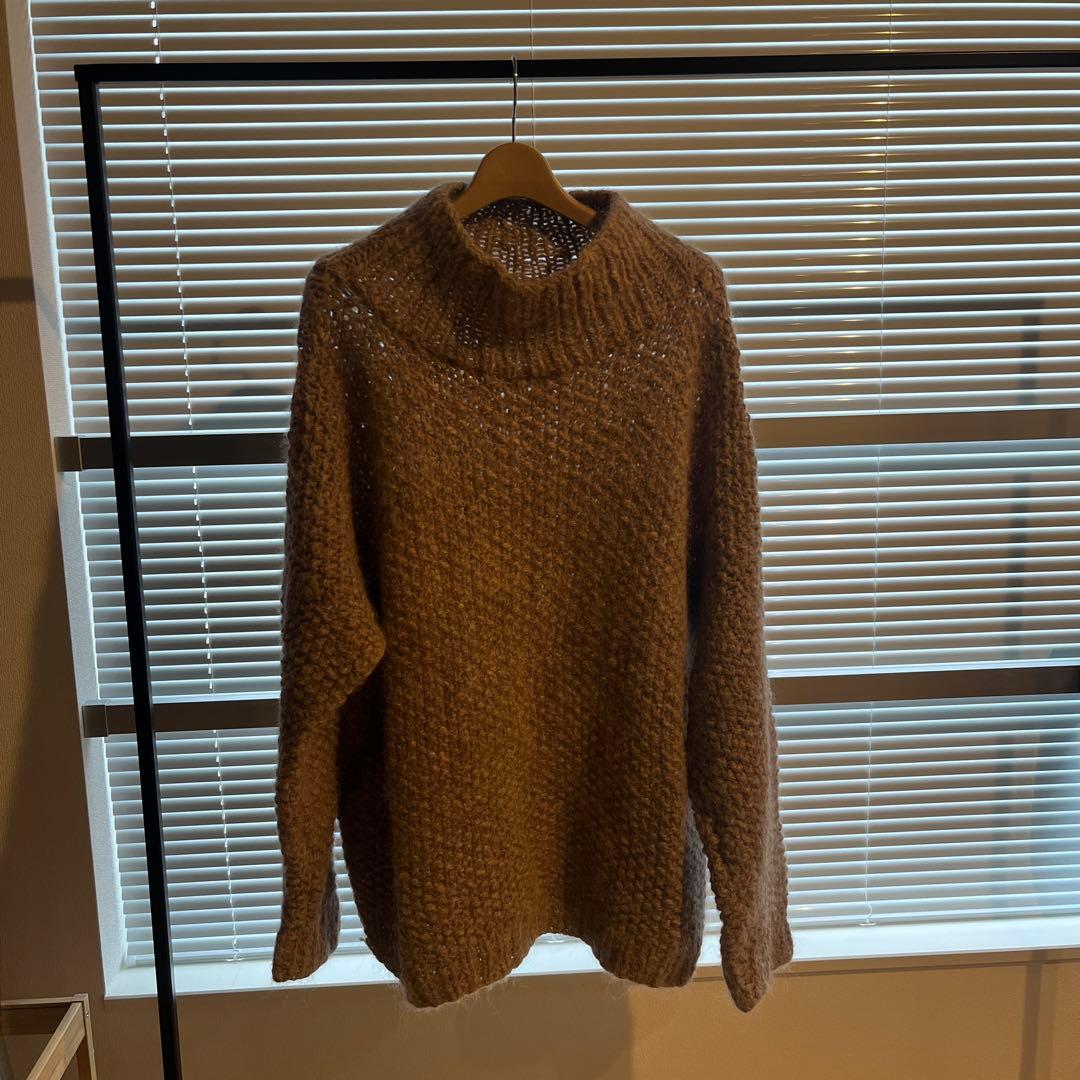 SEEALL HAND OVERSIZED HIGH NECK SWEATER - メルカリ