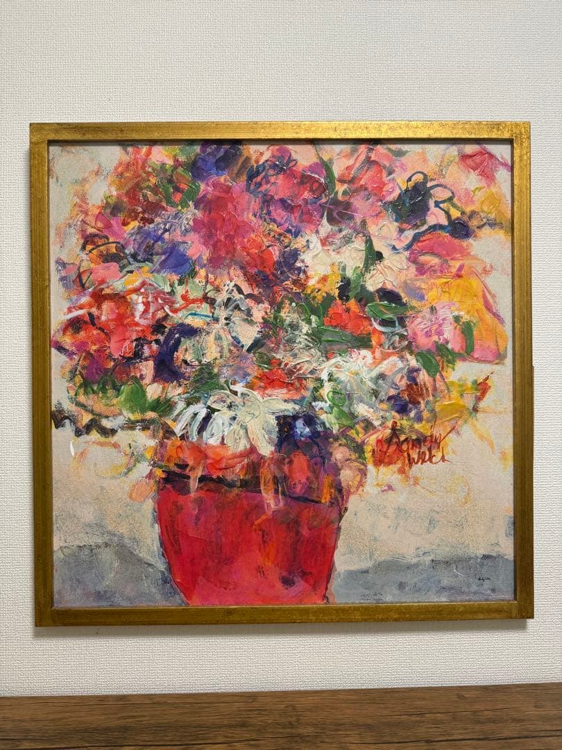 Francfranc アートボード SANDY WELCH 絵画 装飾　花