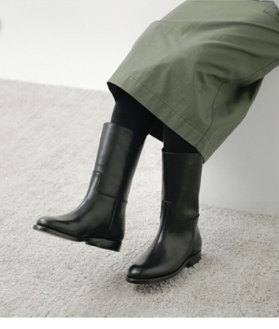 未使用 BEAUTIFUL SHOES ステアレザー ライディングブーツ