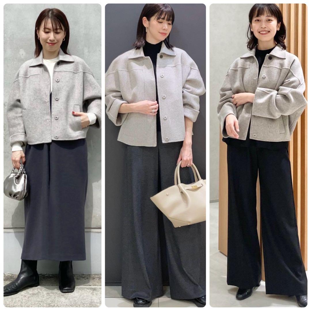 新品☆Theory Luxe ウールコート ダブルフェイスコート カシミヤ混