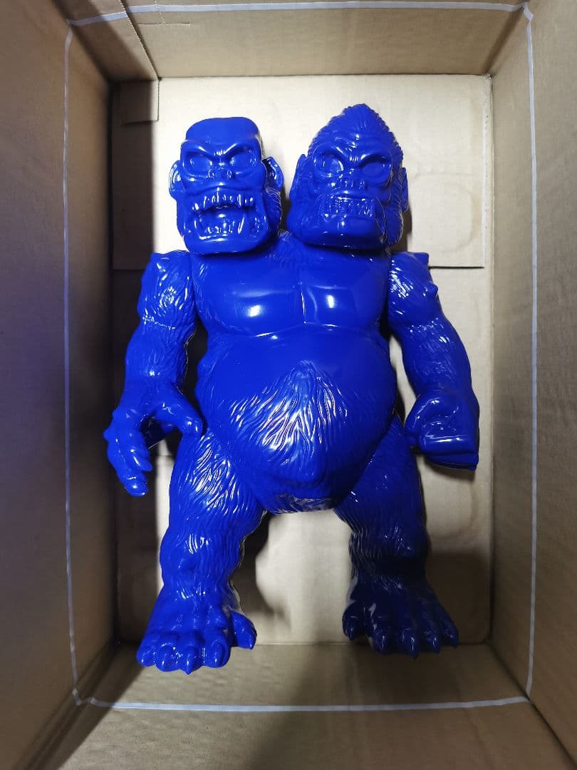 ソフビ Sofubi HxS キングゴリラ獣 BLUE 30CM