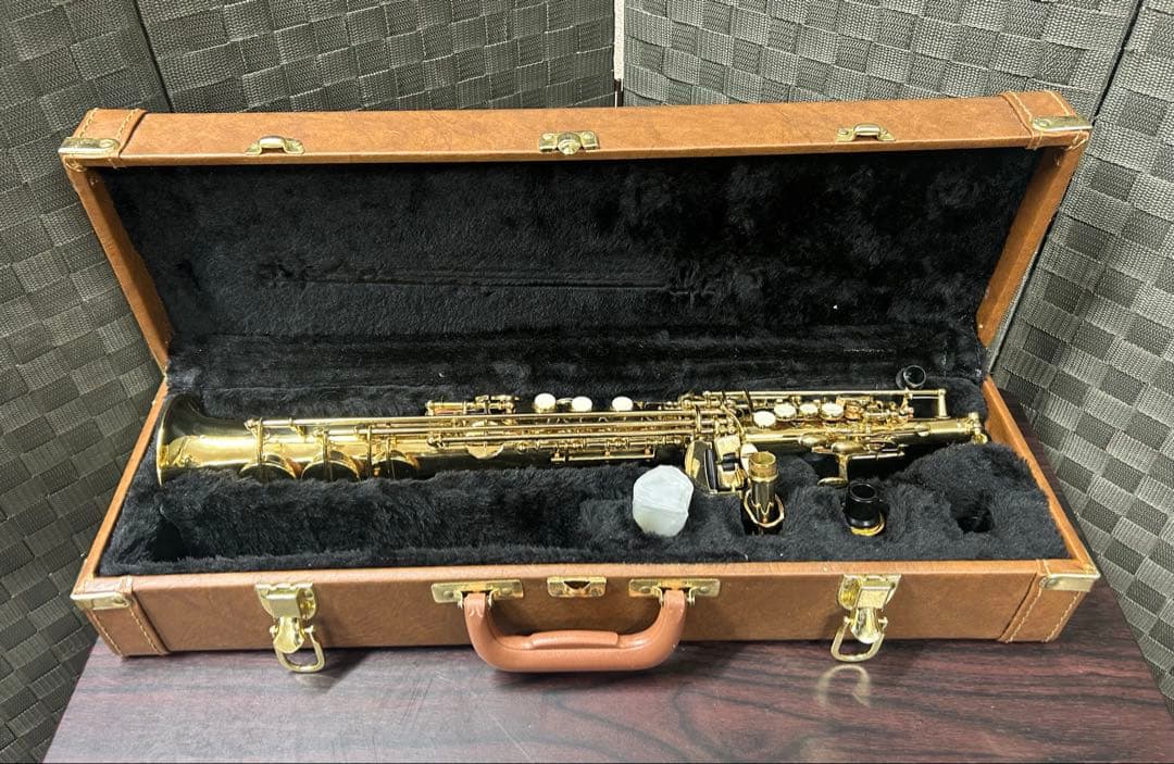 【動作未確認品】ソプラノサックス ゴールド