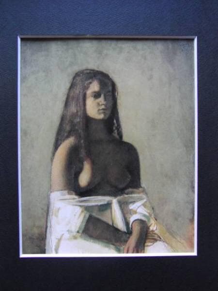 バルテュス、BALTHUS、白い部屋着の少女、希少な額装用画集より、新品高級額