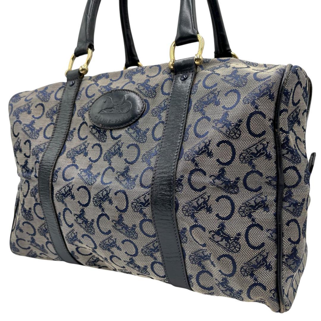 CELINE Cマカダム ハンドバッグ ミニボストンバッグ ヴィンテージ