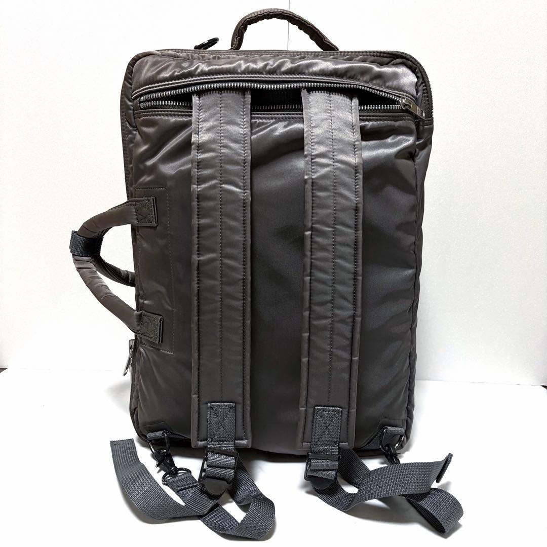 新型✨極美品 ポータータンカー ビジネスバッグ3way 2層 A4可 グレー