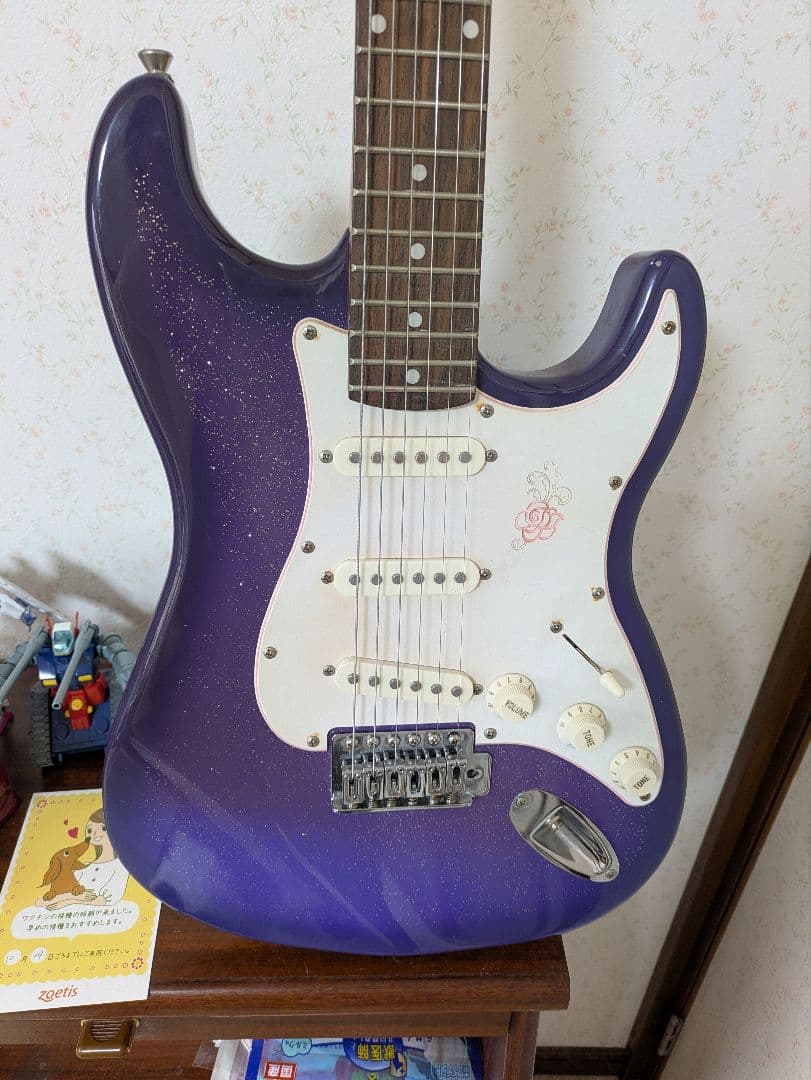 GYPSY ROSE 　ジプシーローズ　パープル エレキギター　ストラトタイプ GYPSY ROSE ストラトタイプ エレキギター パープル 紫 女子 - メルカリ