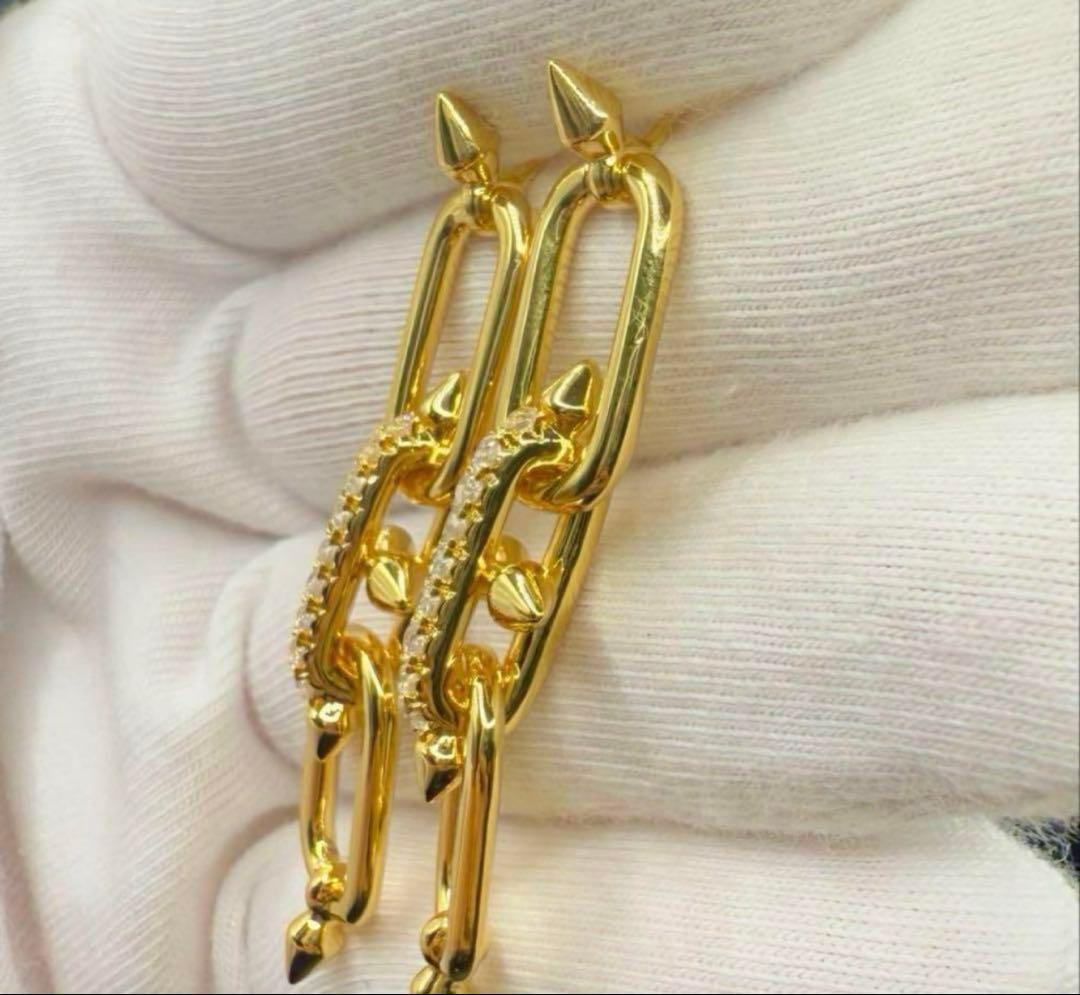 高品質 タイタンスパイクピアス✨登坂広臣 ØMI 着用モデル イエロー