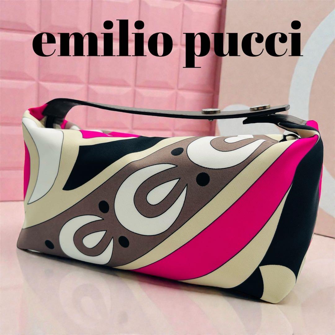 極美品✨EMILIO PUCCI ポーチ　アクセサリーポーチ　プッチ柄