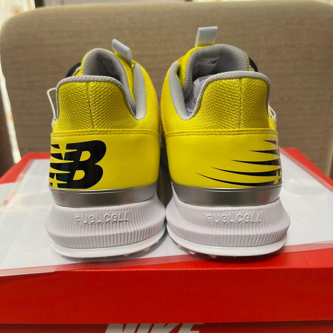 新品】ニューバランス ゴルフシューズ UGH1001Y イエロー - メルカリ