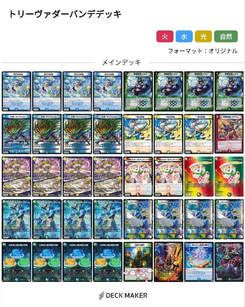 デュエマ　トリーヴァダーバンデ　改造パーツ付き