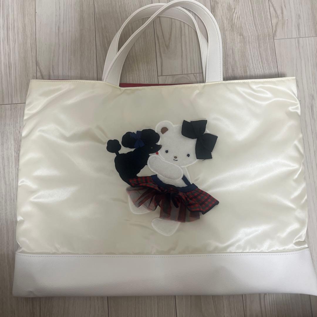 familiar Bibiy トートバッグ アイボリー