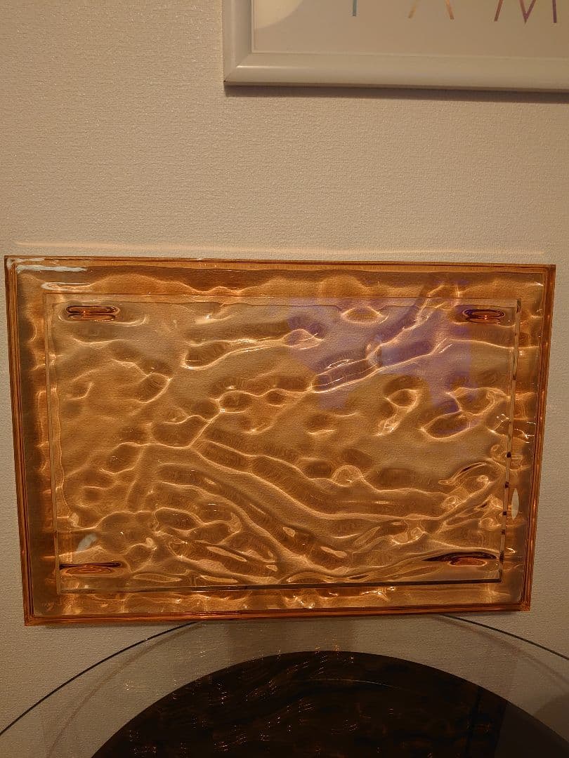 Kartell ゴールドクリスタルトレイ 46x32cm トイゴールド｜ トーヨーキッチンスタイル公式オンラインショップ