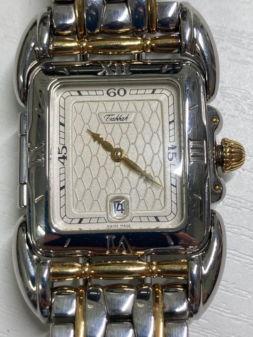 TABBAH時計 シルバー/ゴールド 楽天市場】タバー BERET 腕時計 時計 タバー 18金 クオーツ レディース