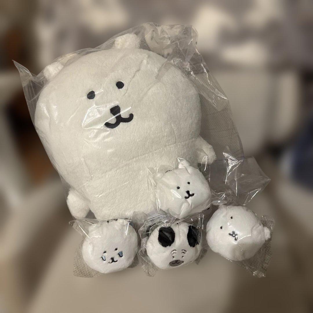 W*様 ナガノキャラクターズ ふわもち！くまだらけぬいぐるみくじ B賞とE賞