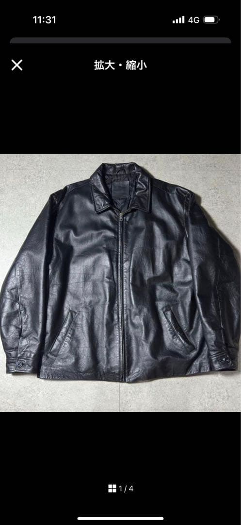 OLD GAP レザージャケット 黒 - メルカリ