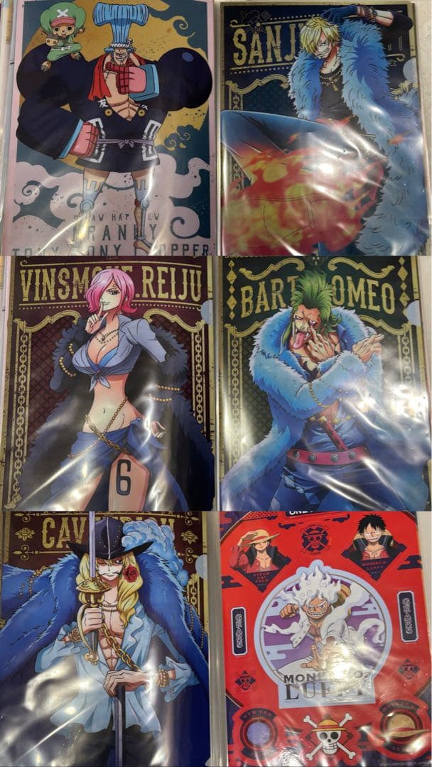 ワンピースA4クリアファイル ONE PIECEコミックカバー 投票 一番くじ