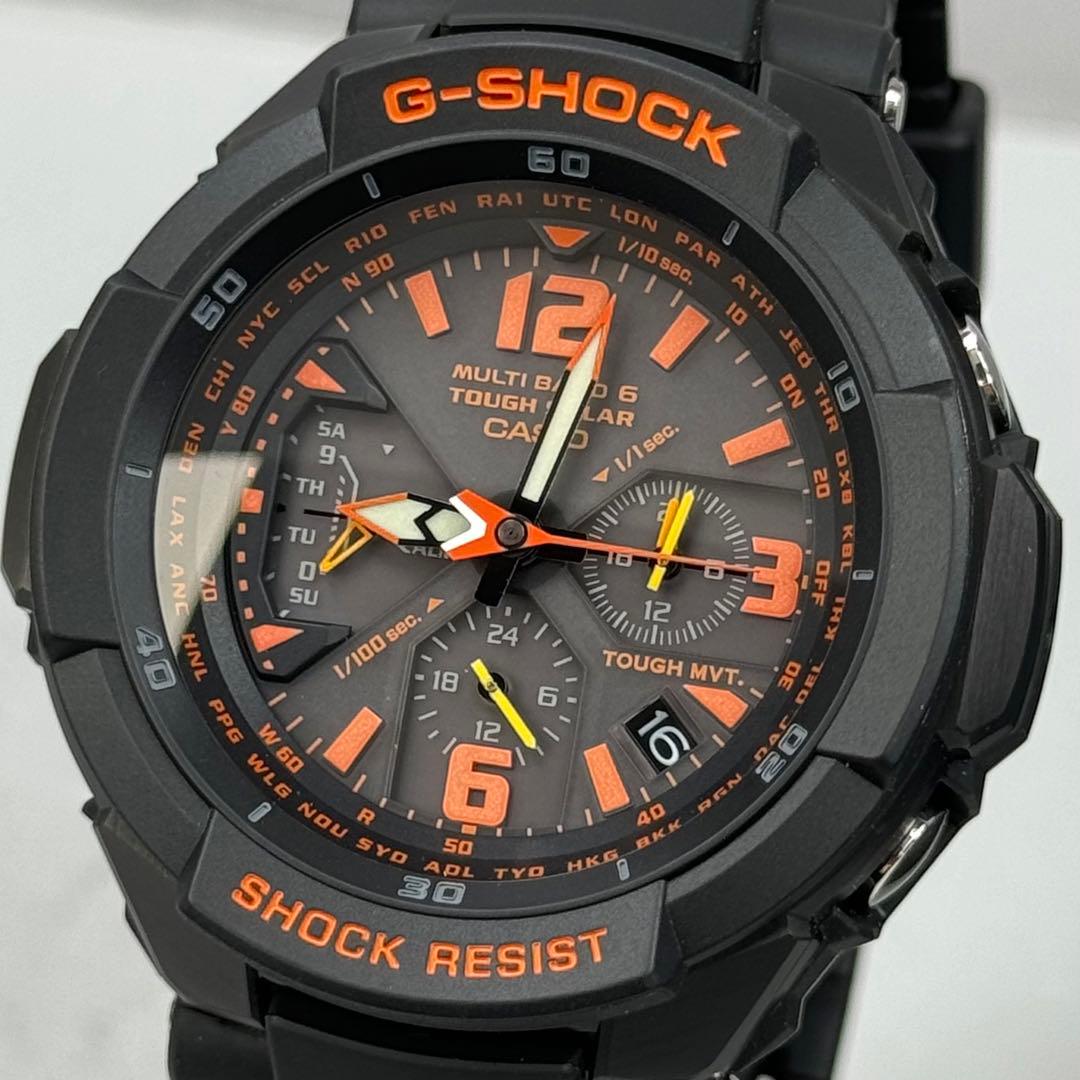 未使用同様 極美品G-SHOCK スカイコックピットGW-3000 電波ソーラー