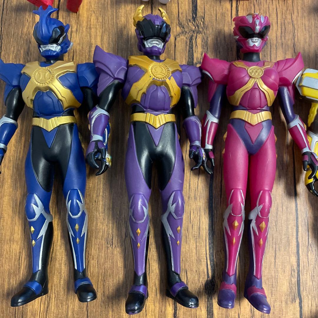 KONAMIコナミ超星神グランセイザー ソフビ人形12体セット - メルカリ