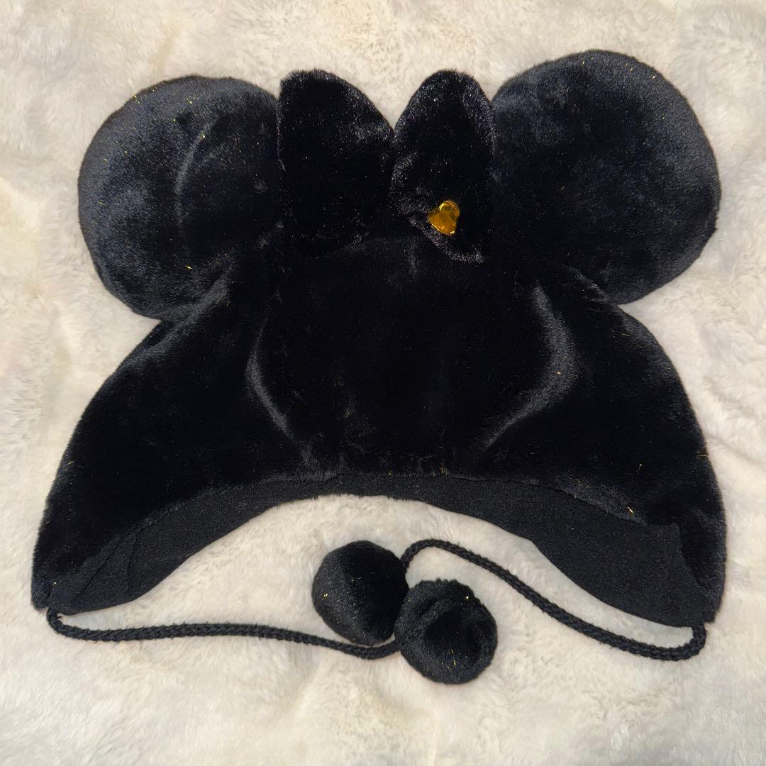 ディズニー ミニー ファンキャップ 黒 ラメ 廃盤 平成 - メルカリ