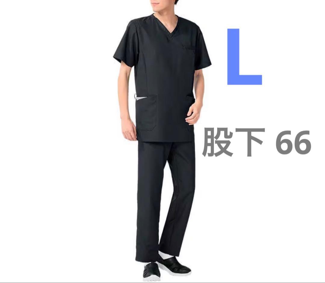 アンファミエ スクラブ パンツ ネイビー