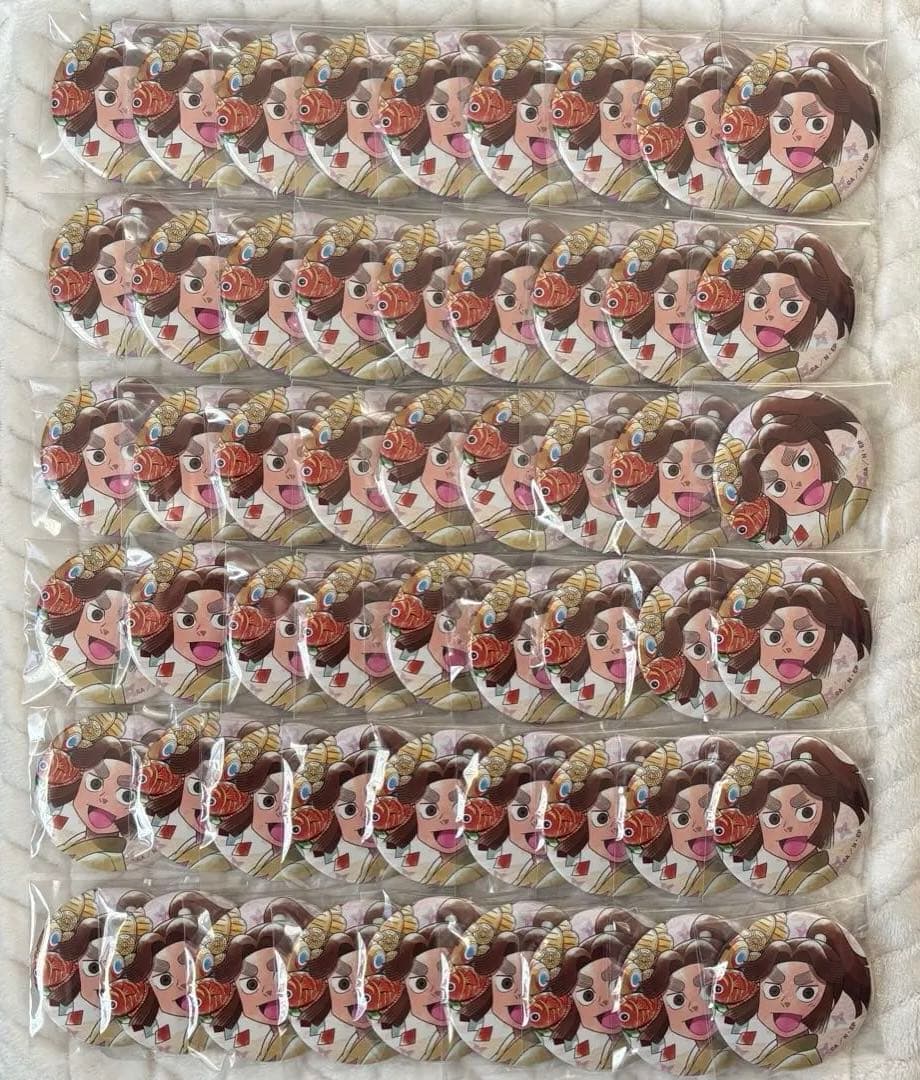 忍たま乱太郎 みんなで下町散策の段 花やしき 平滝夜叉丸 缶バッジ 54個