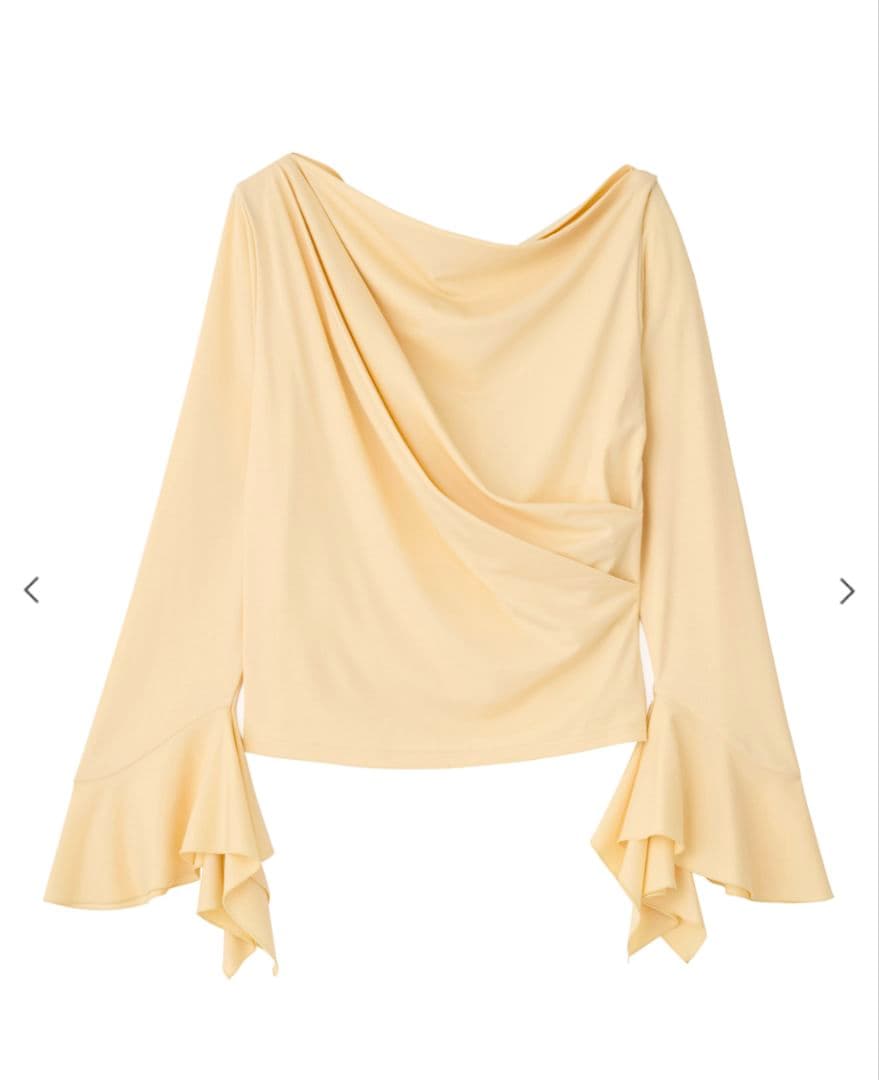 こ*可様 【新品】ドレープネックカフススリーブトップス ドレープネックカフススリーブトップス｜PETAL ONLINE（ペタルオンライン）