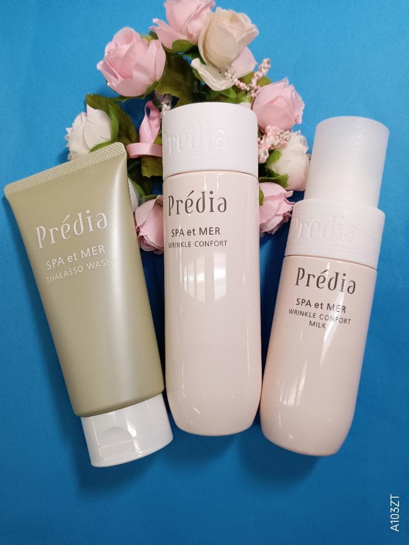 ゆるりプレディアリンクルコンフォール化粧水＋乳液２個∔洗顔4品セット