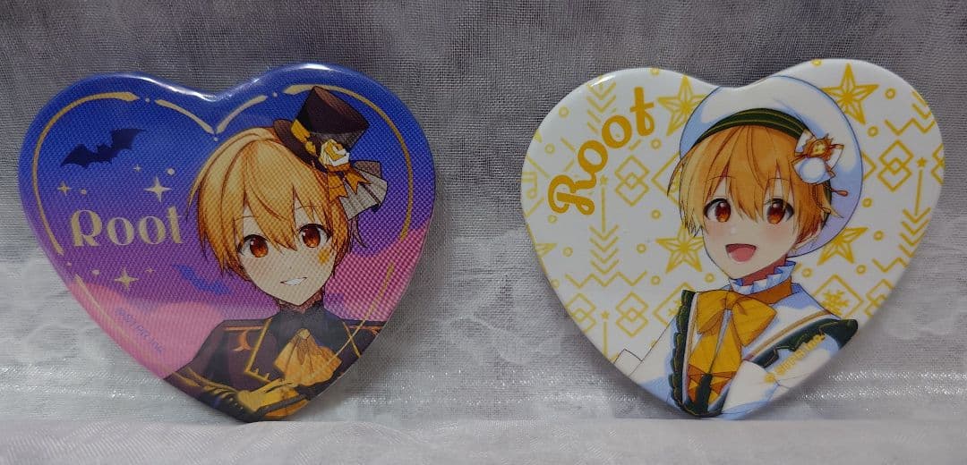 すとぷり るぅとくん ハート型缶バッジ 2種セット - メルカリ