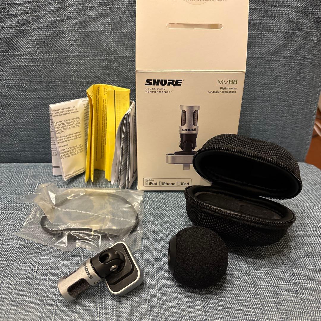 SHURE MV88 コンデンサーマイク SHURE (シュア) デジタルステレオコンデンサーマイク MV88｜トレファク