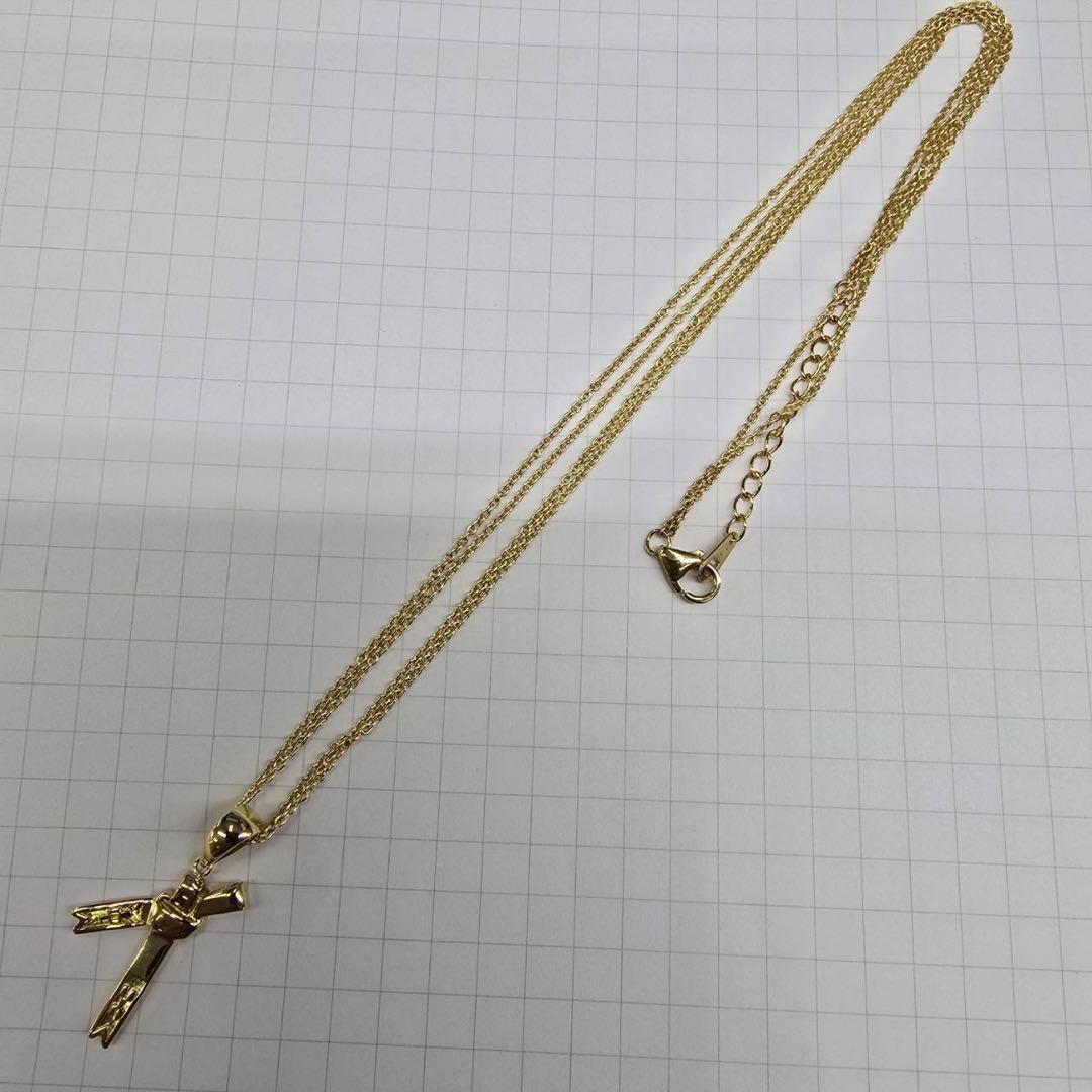 18金ミンサー、サンペンダントネックレス6.43g44センチ ユニセックス