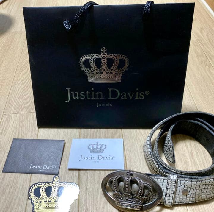 スペさん ジャスティンデイビス　クラウンバックル　クロコベルト