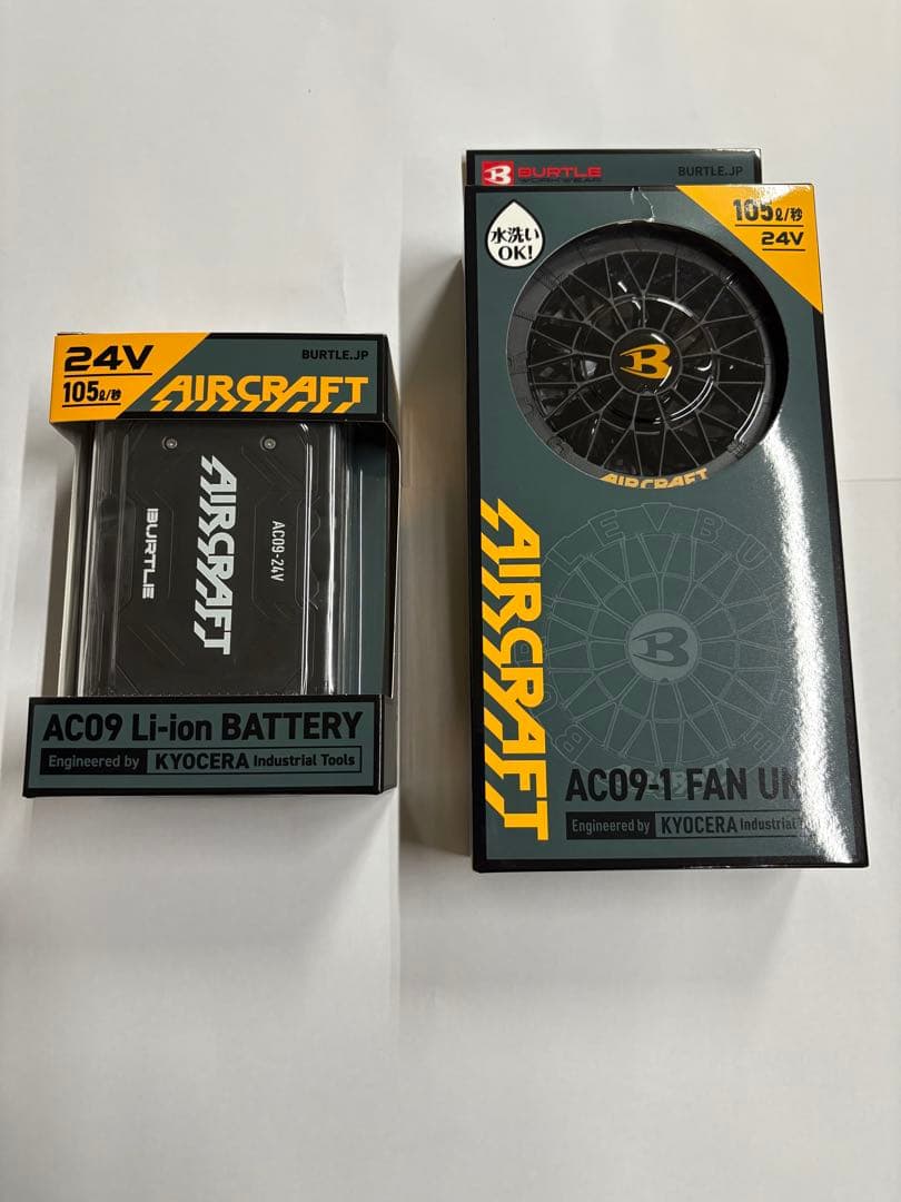 新品 バートル エアークラフト 24Vバッテリー+ファンAC09 AC09-1