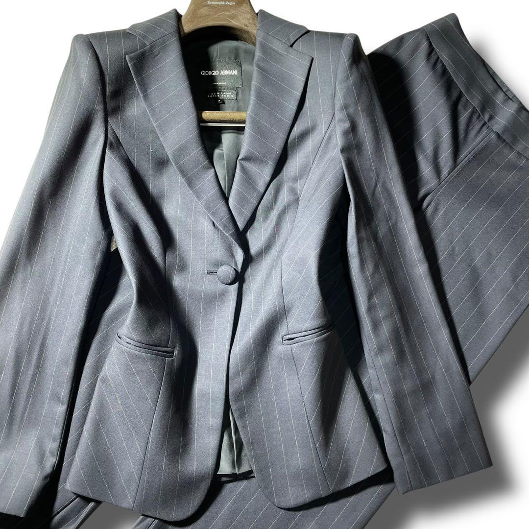【極美品】ジョルジオ・アルマーニ スーツ 高級素材 シルク素材 SUPER150