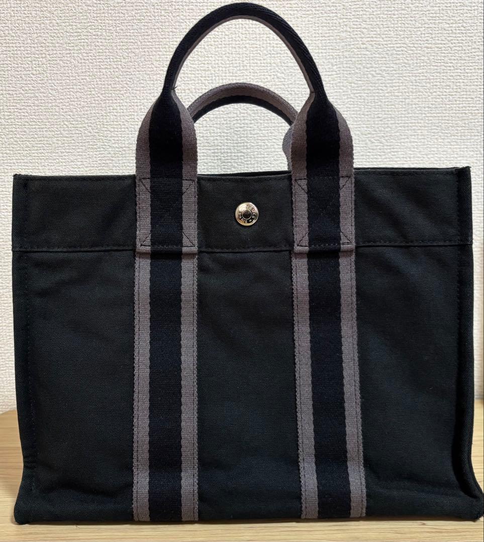 m*m様 HERMES フールトゥ トートバッグ ブラック