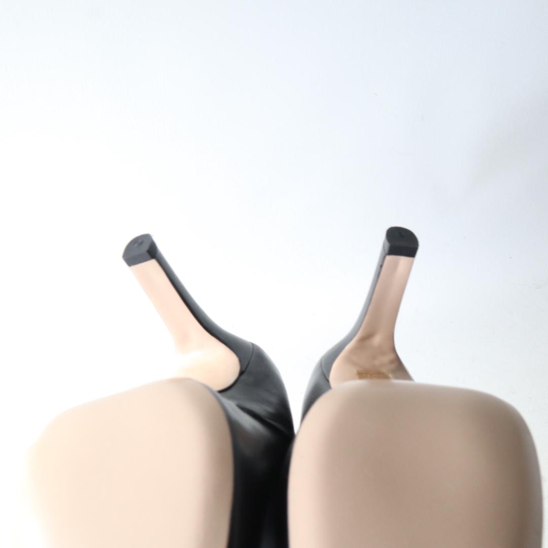 未使用ファビオルスコーニ サイドジップブーティ黒37 24cm 8.5cmヒール