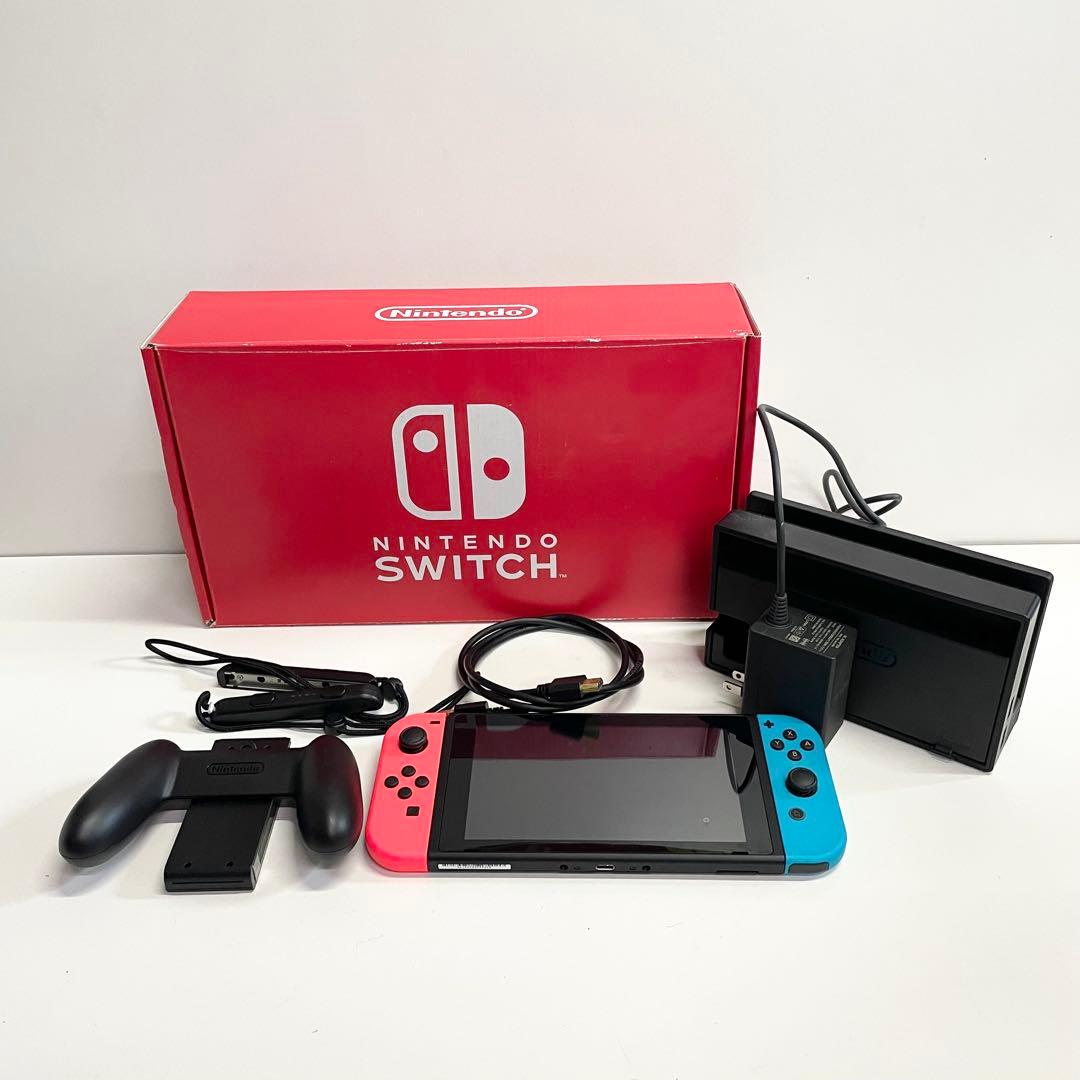 ニンテンドースイッチ　本体　箱HAC-001（-01） Nintendo Switch ニンテンドースイッチHAC-001 初期型 ネオンブルー