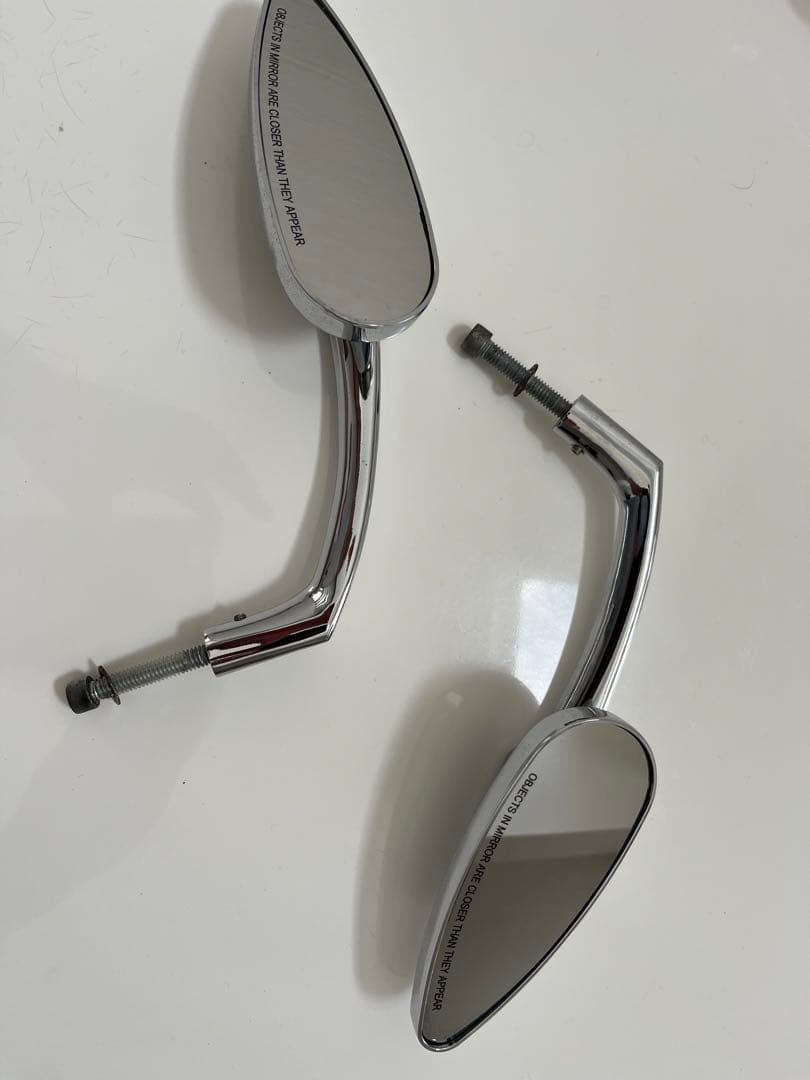 クリアキン　ティアドロップミラー　クローム