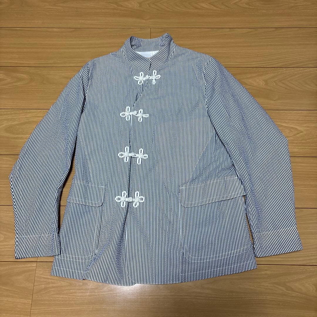 ハバーサックHAVERSACK チャイナ　シャツ　ジャケット　シアサッカー ハバーサックHAVERSACK チャイナ シャツ ジャケット シアサッカー