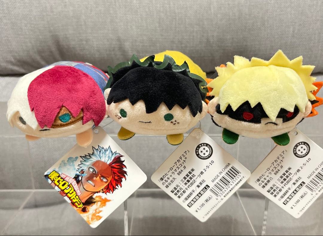 僕のヒーローアカデミア ジャンプフェスタ のるキャラマスコット 3点