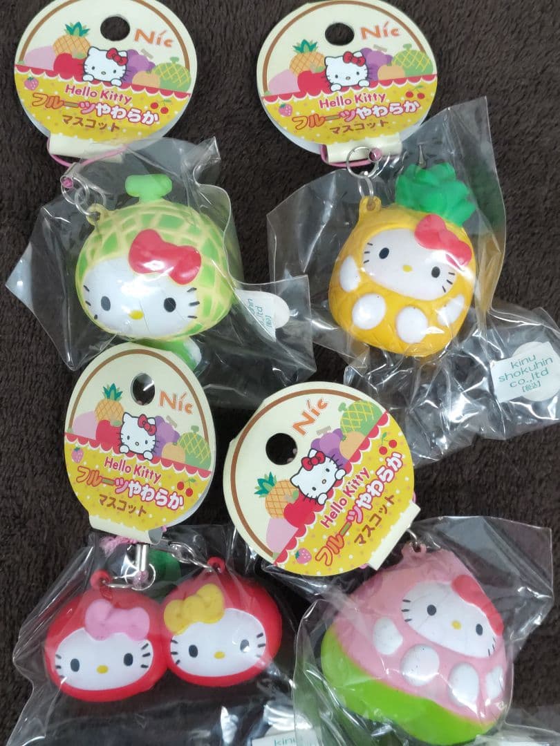 HelloKitty ハローキティ フルーツやわらかマスコット 他ぬいぐるみ