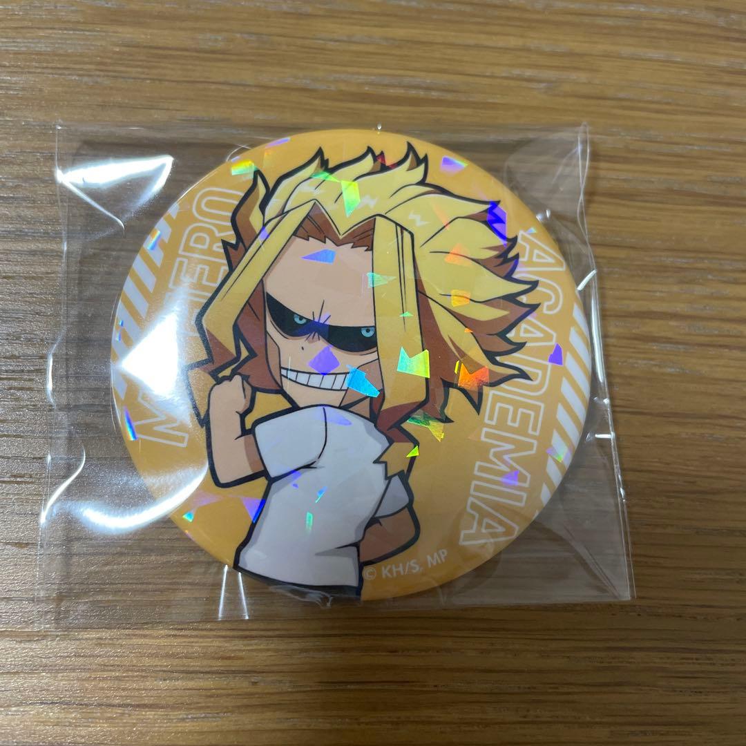 ヒロアカ オールマイト ネスタリゾート神戸 ミニキャラ ラメ 缶バッジ