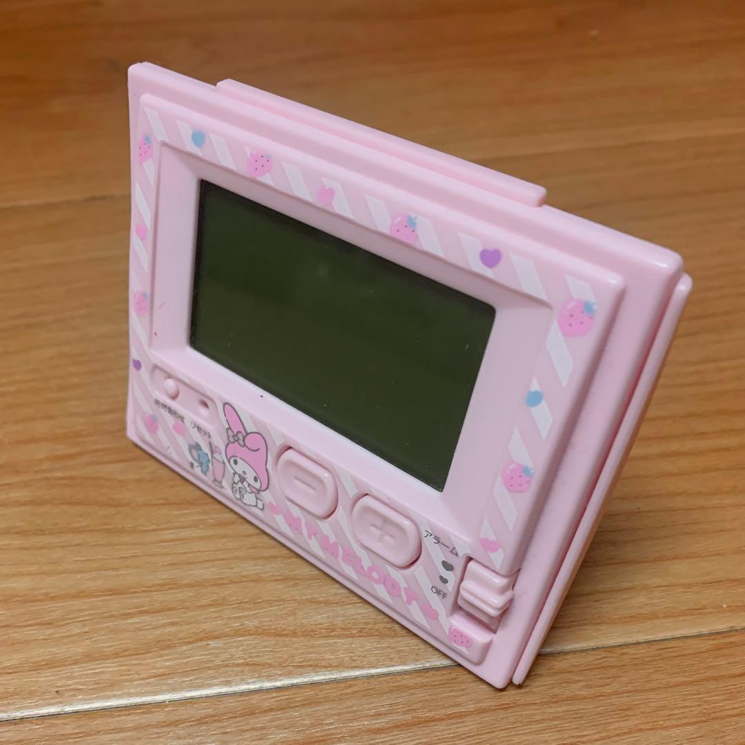 マイメロディ☆電波クロック☆デジタル目覚まし時計☆サンリオ☆レトロ